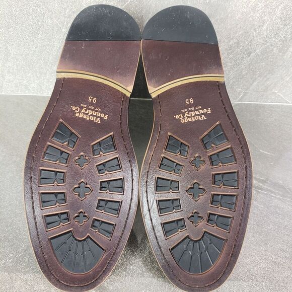 Vintage Foundry Co Boots Mens 9.5 M Blue & Tan Remingto Lace Up Chukka - Picture 7 of 12